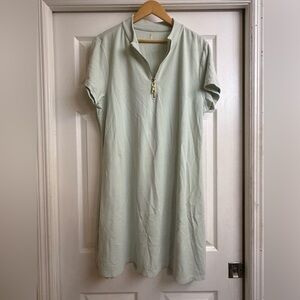 Spartina 449 Light Green Zip-Up Mini Dress XXL